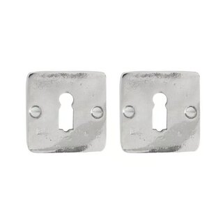 Dauby Paire de plaques de clés rosace 50Q bronze blanc (WB)