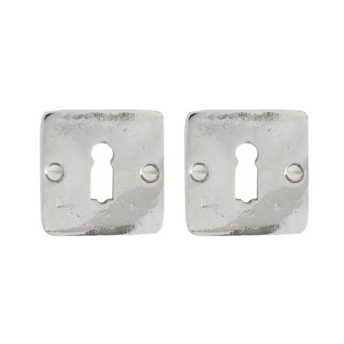 Dauby Paire de plaques de clés Dauby rosace 50Q en bronze blanc (WB)