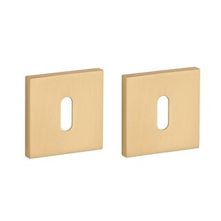 STILE STILE sleutelplaatjes vierkant 53x53x7mm mat goud