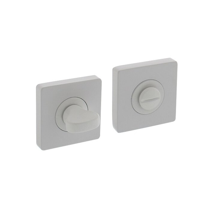 Intersteel Deurkruk MINOS op vierkant rozet 55x55x10mm met nokken - wit