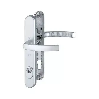 Hoppe Ferrure de sécurité Hoppe Liège Manivelle/Manivelle aluminium F1- PZ92mm