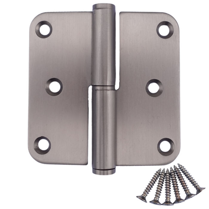 STERK Stainless steel hinge 80x80x2.5mm - Basalt anthracite gray PVD