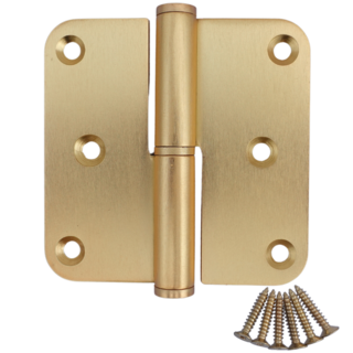 STERK RVS paumelle 80x80x2.5mm - Mat goud