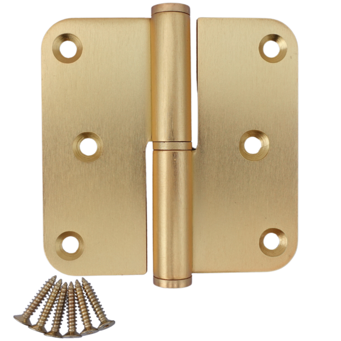 STERK Stainless steel hinge 80x80x2.5mm - Matt gold