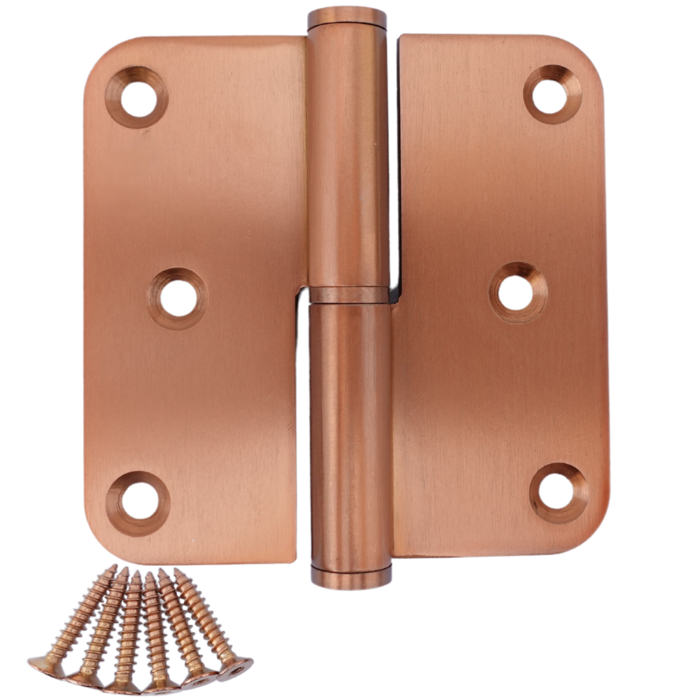 STERK Stainless steel hinge 80x80x2.5mm - Copper PVD