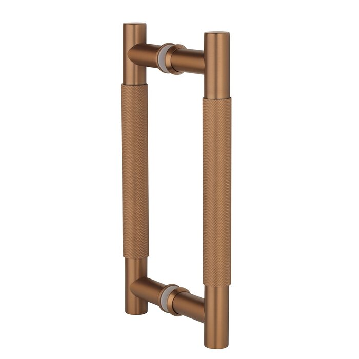 STERK Door handles 1770 cross-ground - Copper PVD - axle size 200mm