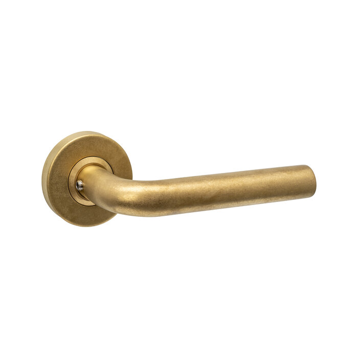 Intersteel Door handle LUZERN concealed by Intersteel - Brass tumbled PVD