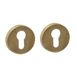 Intersteel Intersteel cilinderrozetten verdekt - Messing getrommeld PVD