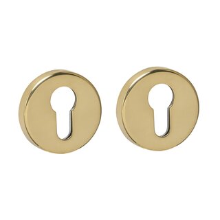 Intersteel Intersteel concealed cylinder rosettes - PVD brass colour