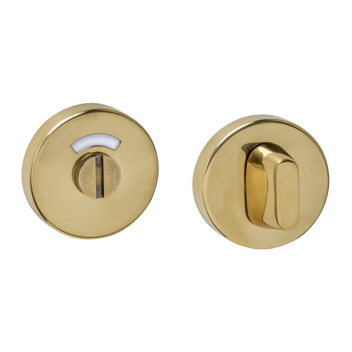 Intersteel Intersteel WC lock concealed Ø 53x10mm - PVD brass color
