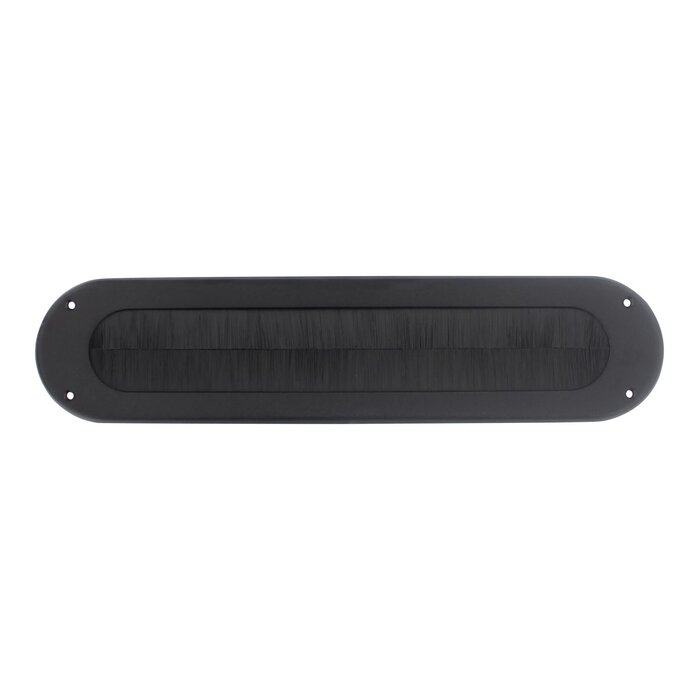 Intersteel Intersteel oval draught excluder 340x80mm - black