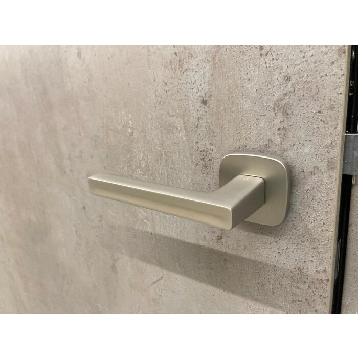 Aprile Massive Aprile Türgriffe PEA 52x52x7mm abgerundet - Nickel matt