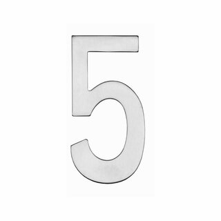 Intersteel Numéro de maison Intersteel '5' - acier inoxydable brossé