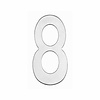 Intersteel Intersteel house number '8' - brushed stainless steel