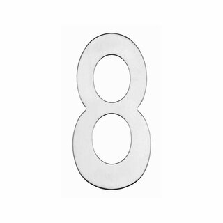 Intersteel Intersteel house number '8' - brushed stainless steel