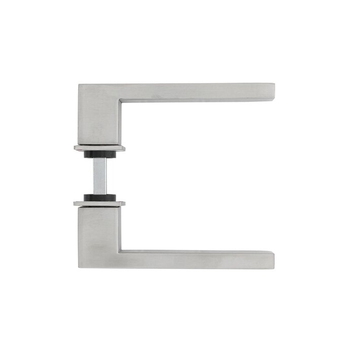 Intersteel Door handle AMSTERDAM with self-adhesive rosette from Intersteel - brushed stainless steel