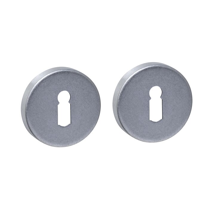 Intersteel Paire de plaques à clé dissimulées Intersteel Ø 53x9mm - Inox poli