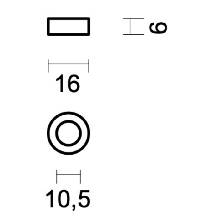 HDD RVS Ring 16x6mm voor paumelle 100X88X3,5/6MM INOX PLUS