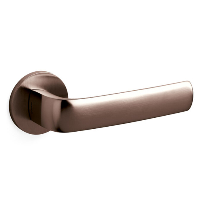 Olivari Poignée de porte Olivari DIVA sur rosace ronde - bronze titane mat PVD