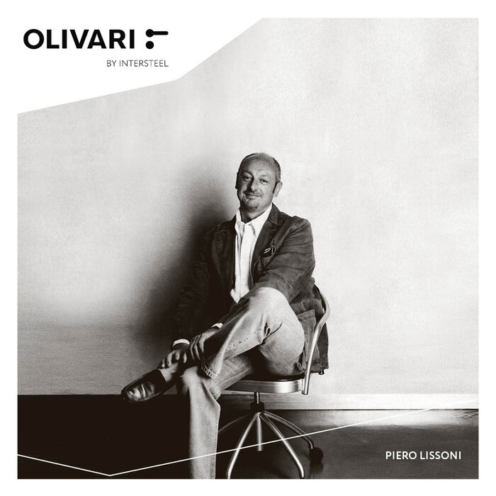 Olivari Poignée de porte Olivari PLUME sur rosace ronde - anthracite PVD titane mat