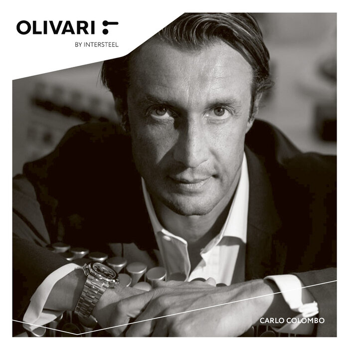 Olivari Olivari Türgriff LUGANO auf runder Rosette - bronze matt Titan PVD