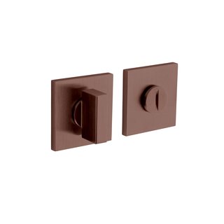 Olivari Olivari Rosette WC/Badschloss eckig - bronze matt Titan PVD