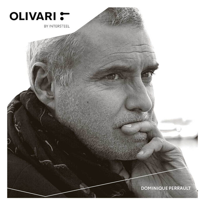 Olivari Olivari deurkruk LIVING op vierkant rozet - RVS mat titaan PVD