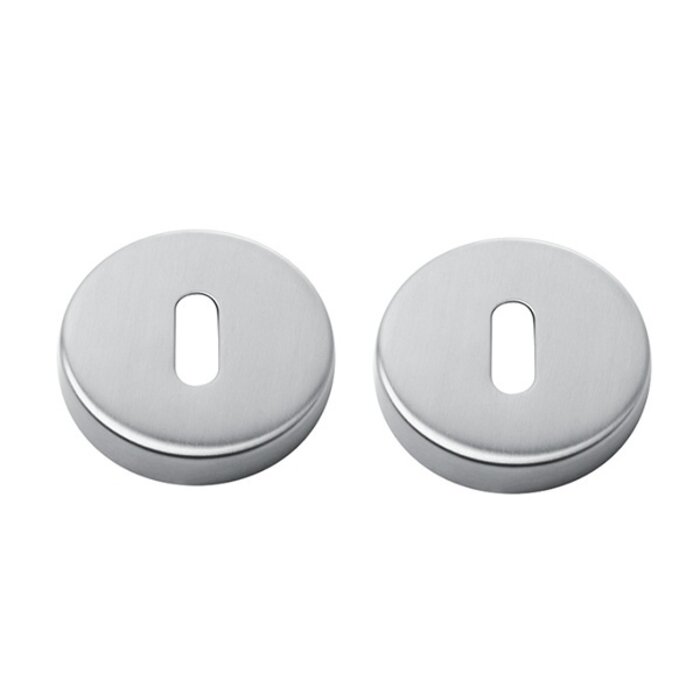 In-Door Pair of stainless steel round key plates