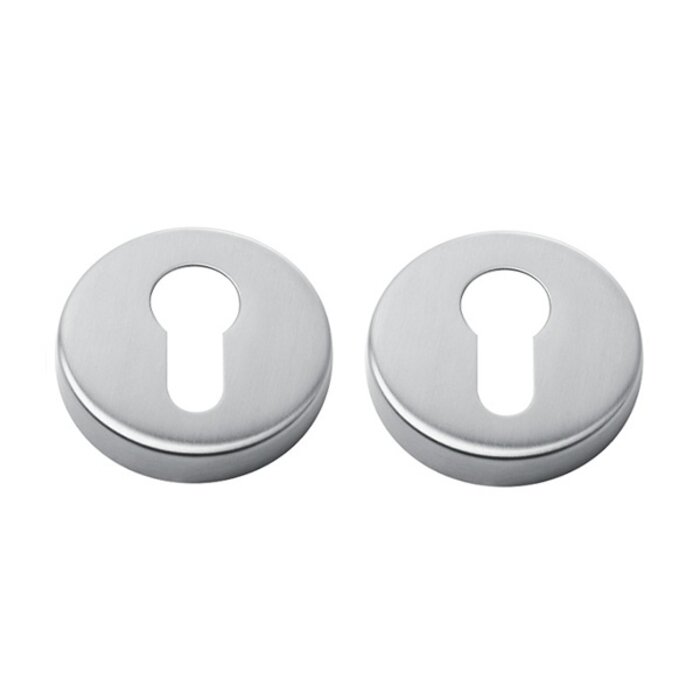 In-Door Paire de plaques cylindriques rondes en acier inoxydable