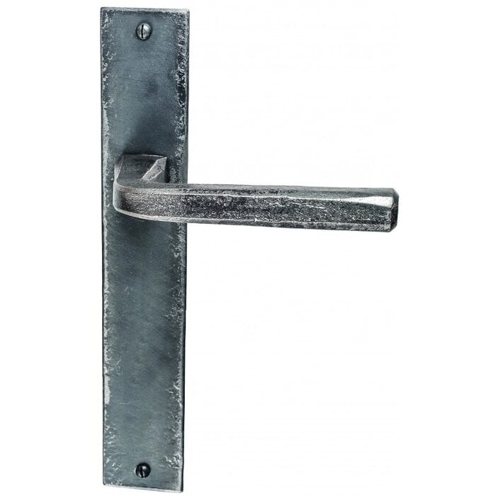 HALCO HALCÖ door handles St. Moritz on shield - Raw steel