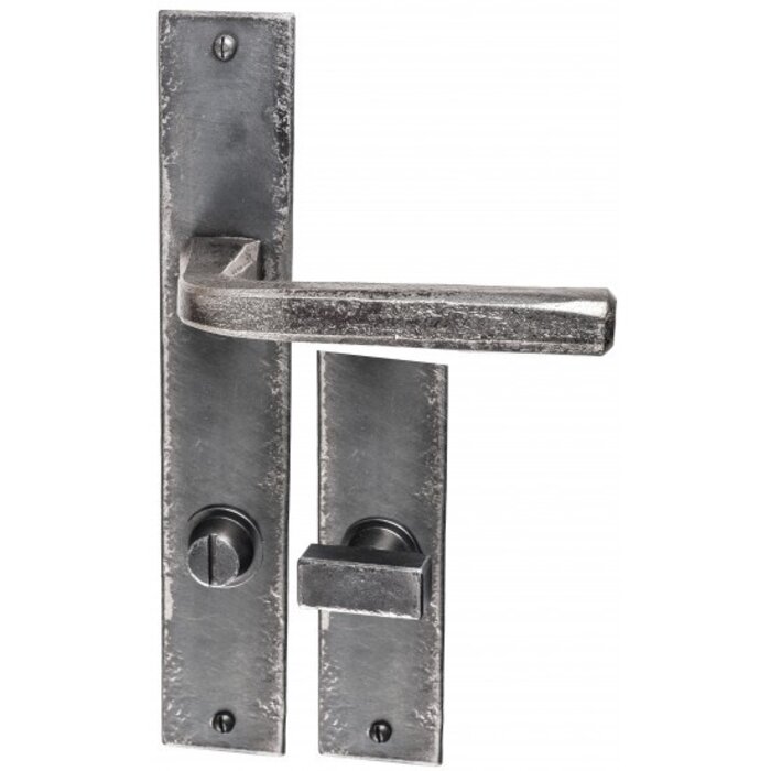 HALCO Poignées de porte HALCÖ St. Moritz sur blason - Acier brut