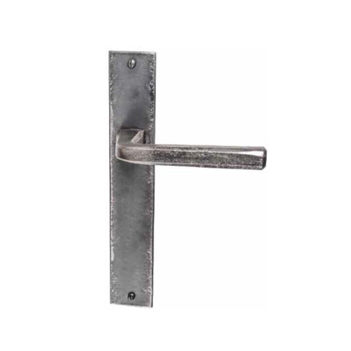 HALCO HALCÖ door handles St. Moritz on shield - Raw steel