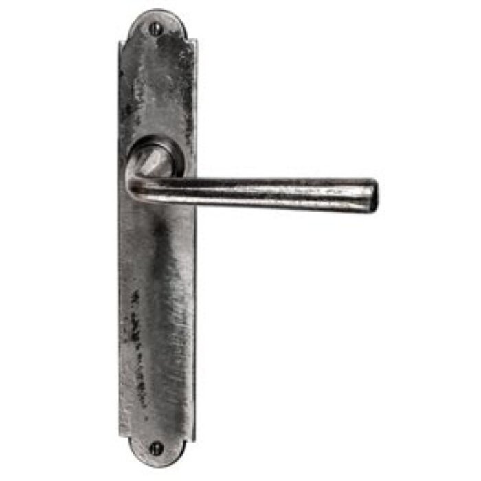 HALCO HALCÖ door handles Obertauern on plate - Raw steel