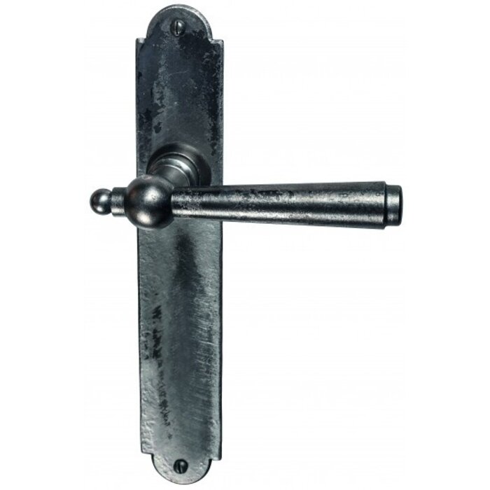 HALCO HALCÖ door handles Kaprun on shield - Raw steel