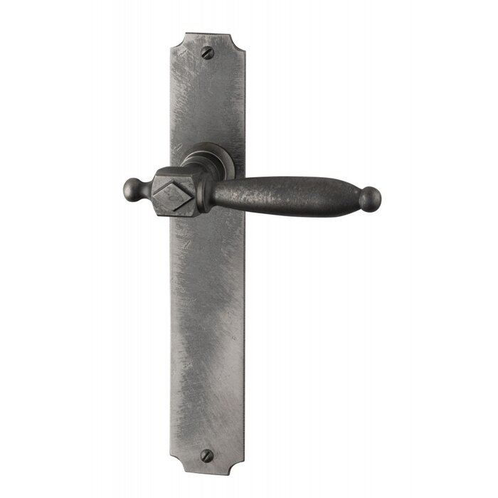 HALCO Poignées de porte HALCÖ St. Anton sur blason - Acier brut