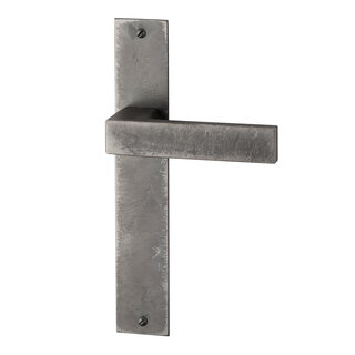 HALCO Poignées de porte HALCÖ Lech sur bouclier - Acier brut