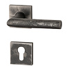 HALCO HALCÖ door handles Davos - spring-loaded - Raw steel