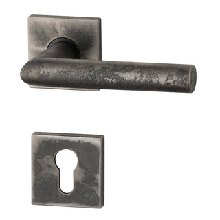 HALCO Poignées de porte HALCÖ Davos - à ressort - Acier brut