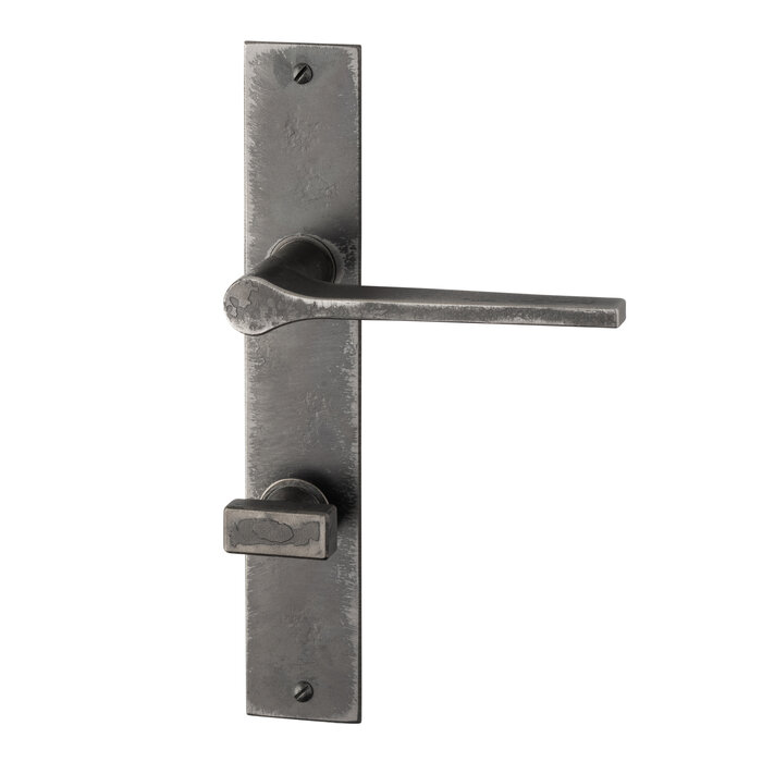 HALCO Poignées de porte HALCÖ Saalbach sur bouclier - Acier brut