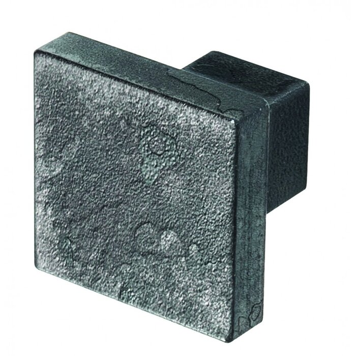 HALCO HALCÖ square furniture knob Q Lech/Oberstdorf - Raw steel
