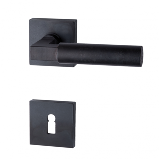 HALCO HALCÖ door handles ZERMATT - spring-loaded - Black steel
