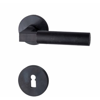 HALCO HALCÖ door handles ZERMATT - Round sprung - Black steel