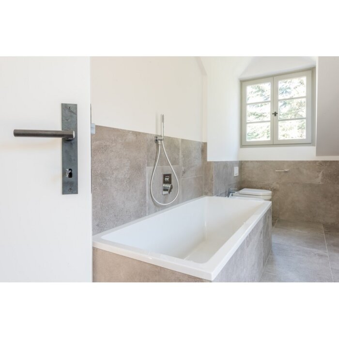 HALCO HALCÖ Türgriffe FÜGEN auf Platte - sichtbare Verschraubung - Schwarzer Stahl