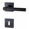 HALCO HALCÖ door handles FÜGEN - spring-loaded - Black steel