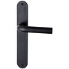 HALCO HALCÖ door handles SÖLDEN on plate - Black steel