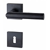 HALCO HALCÖ door handles DAVOS - spring-loaded - Black steel