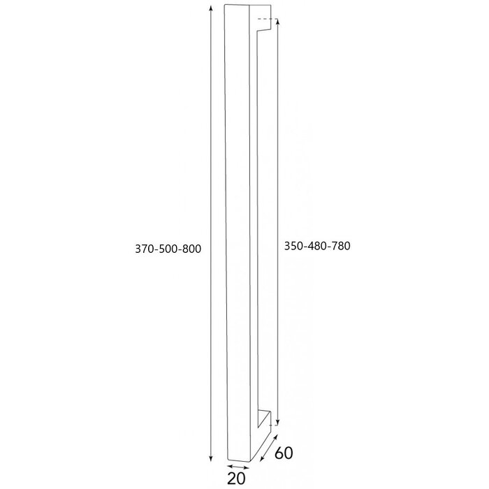 HALCO HALCÖ door handle ISCHGL/LECH - Black steel