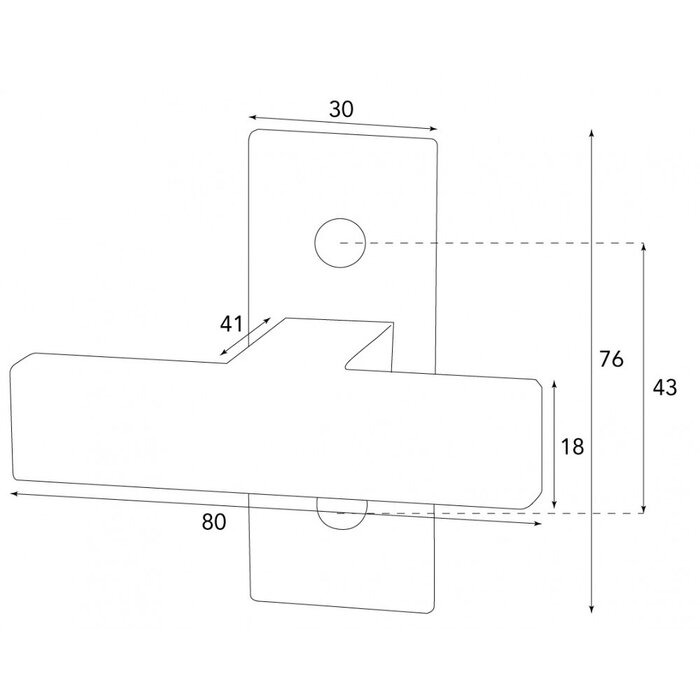 HALCO HALCÖ Window handle turn-tilt ISCHGL & LECH - Visibly screwed - Black steel