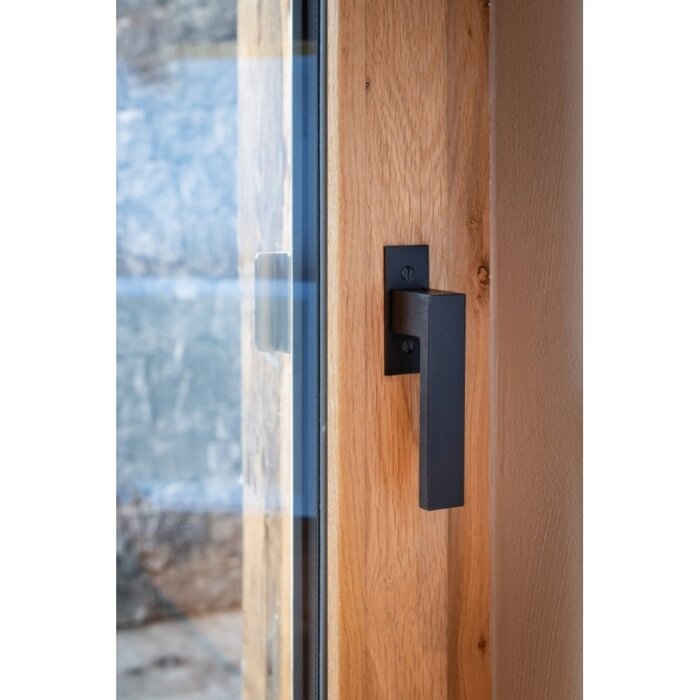 HALCO HALCÖ Window handle tilt and turn LECH - Visibly screwed - Black steel