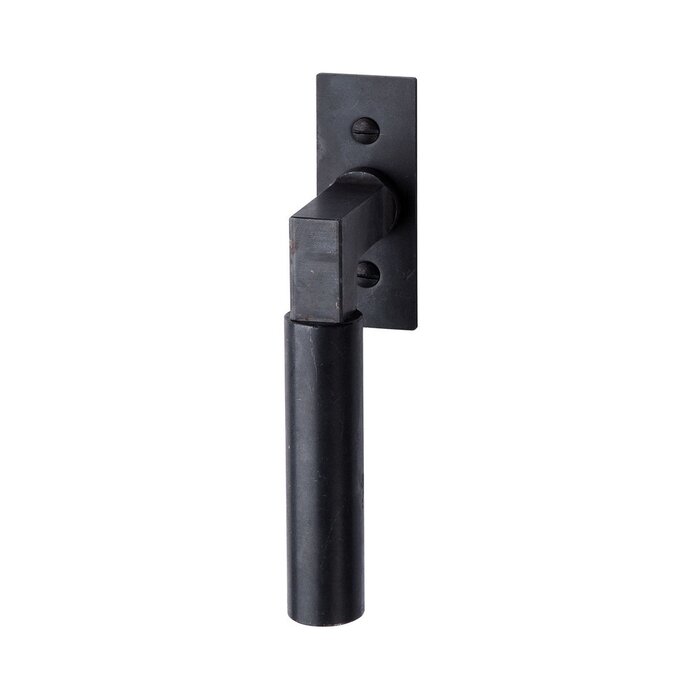 HALCO HALCÖ Window handle tilt and turn ZERMATT - visible screwing - Black steel